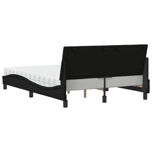 Bett mit Matratze Hanko Schwarz 120x200 cm