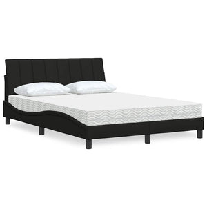 Bett mit Matratze Hanko Schwarz 120x200 cm