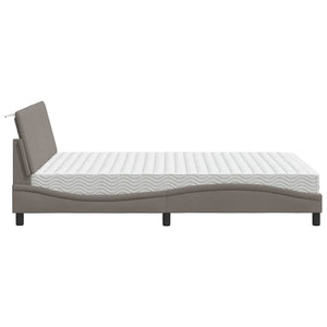 Bett mit Matratze Hanko Taupe 120x200 cm