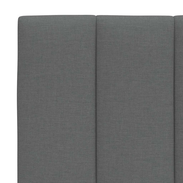 Bett mit Matratze Hanko Dunkelgrau 140x190 cm