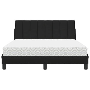 Bett mit Matratze Hanko Schwarz 140x190 cm