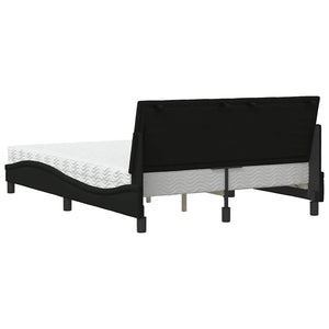 Bett mit Matratze Hanko Schwarz 140x190 cm
