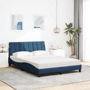 Bett mit Matratze Hanko Blau 140x190 cm