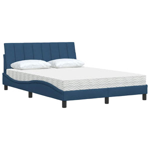 Bett mit Matratze Hanko Blau 140x190 cm
