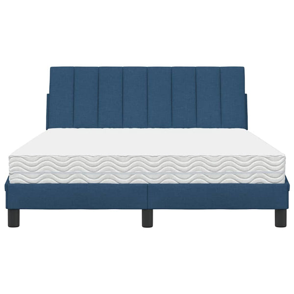 Bett mit Matratze Hanko Blau 140x190 cm