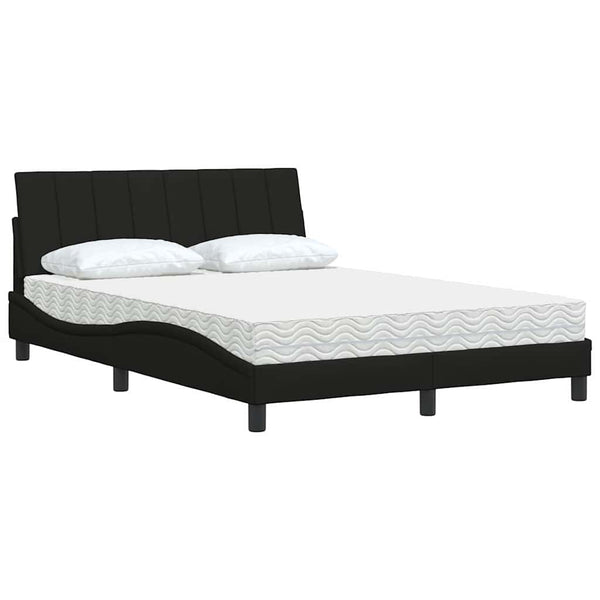 Bett mit Matratze Hanko Schwarz 140x200 cm