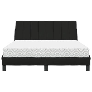 Bett mit Matratze Hanko Schwarz 140x200 cm