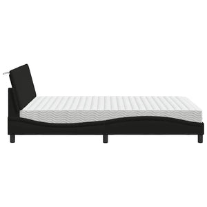 Bett mit Matratze Hanko Schwarz 140x200 cm