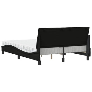Bett mit Matratze Hanko Schwarz 140x200 cm