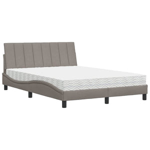 Bett mit Matratze Hanko Taupe 140x200 cm