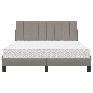 Bett mit Matratze Hanko Taupe 140x200 cm