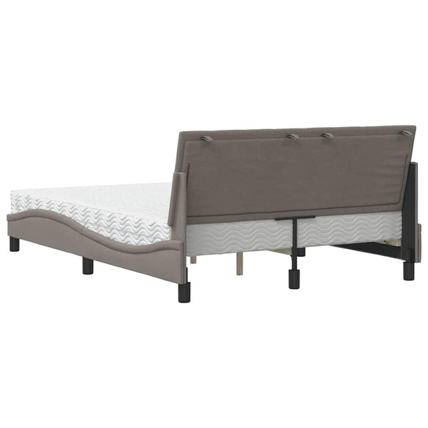 Bett mit Matratze Hanko Taupe 140x200 cm