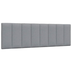 vidaXL Lit avec matelas "Hanko" gris clair 160x200 cm tissu