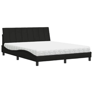 Bett mit Matratze Hanko Schwarz 160x200 cm