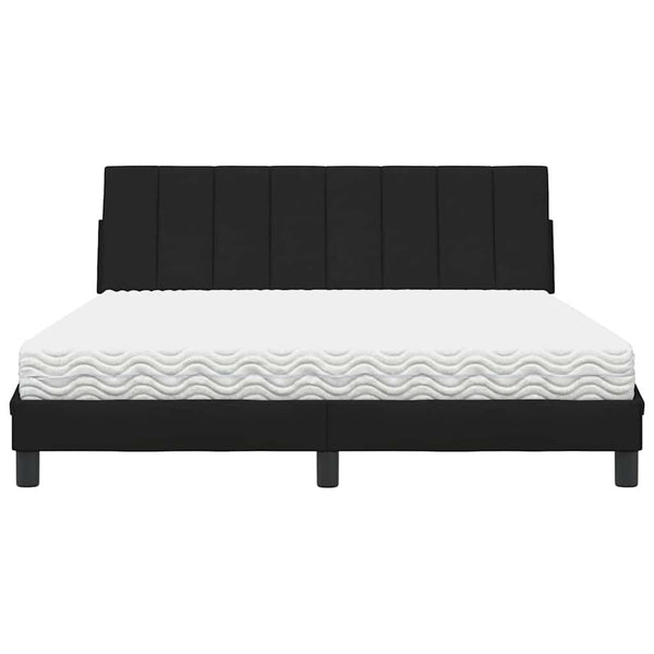 Bett mit Matratze Hanko Schwarz 160x200 cm