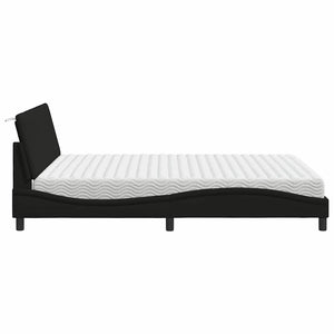 Bett mit Matratze Hanko Schwarz 160x200 cm