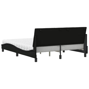 Bett mit Matratze Hanko Schwarz 160x200 cm