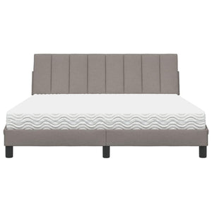 Bett mit Matratze Hanko Taupe 160x200 cm