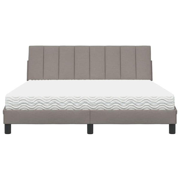 Bett mit Matratze Hanko Taupe 160x200 cm