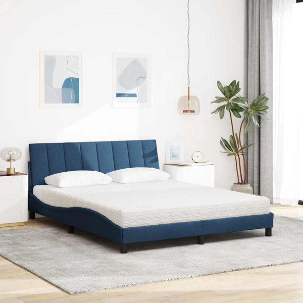 Bett mit Matratze Hanko Blau 160x200 cm