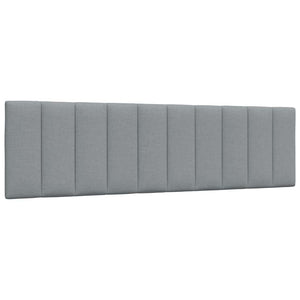 vidaXL Lit avec matelas "Hanko" gris clair 180x200 cm tissu