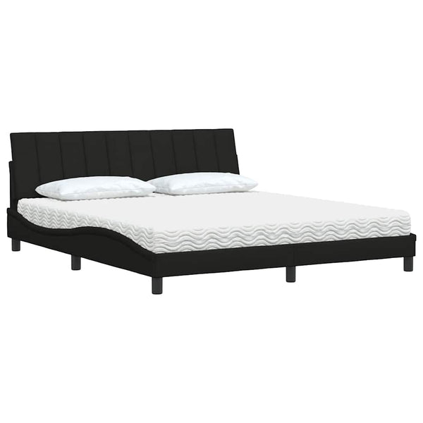 Bett mit Matratze Hanko Schwarz 180x200 cm