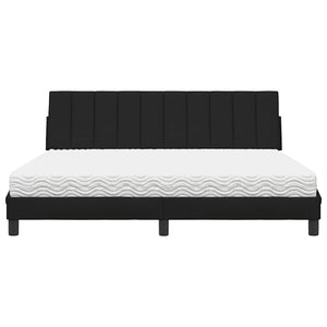Bett mit Matratze Hanko Schwarz 180x200 cm