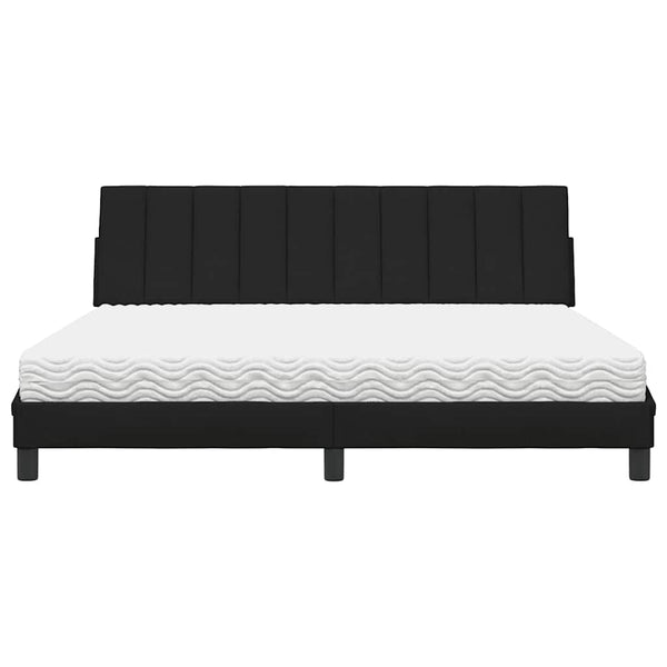 Bett mit Matratze Hanko Schwarz 180x200 cm