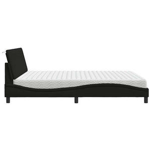 Bett mit Matratze Hanko Schwarz 180x200 cm