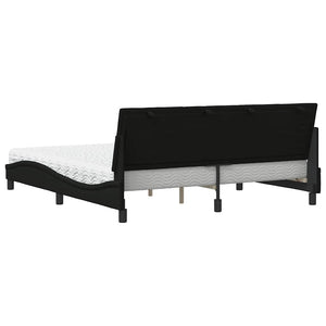 Bett mit Matratze Hanko Schwarz 180x200 cm
