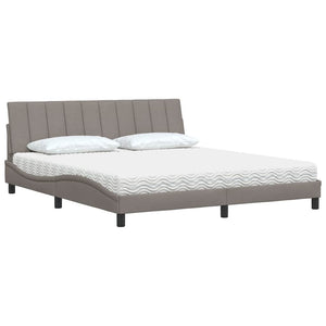 Bett mit Matratze Hanko Taupe 180x200 cm