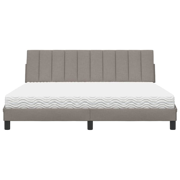 Bett mit Matratze Hanko Taupe 180x200 cm