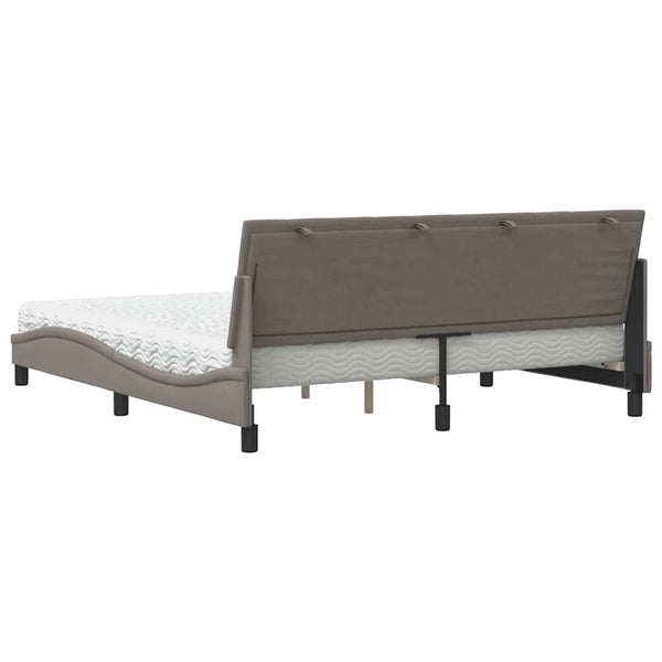 Bett mit Matratze Hanko Taupe 180x200 cm