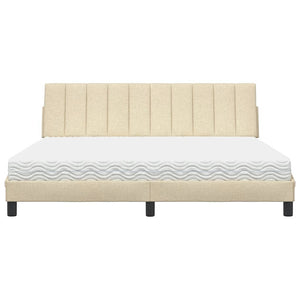 Bett mit Matratze Hanko Creme 180x200 cm