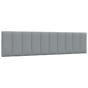 vidaXL Lit avec matelas "Hanko" gris clair 200x200 cm Tissu