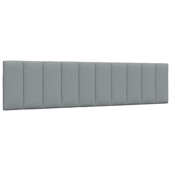 vidaXL Lit avec matelas "Hanko" gris clair 200x200 cm Tissu