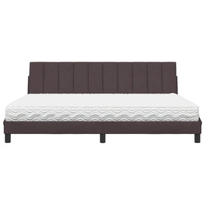 Bett mit Matratze Hanko Dunkelbraun 200x200 cm