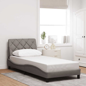 Bettgestell mit LED Taupe 80x200 cm
