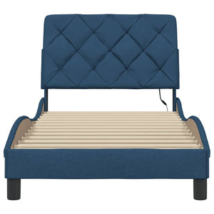 Bettgestell Blau 80x200 cm mit LED