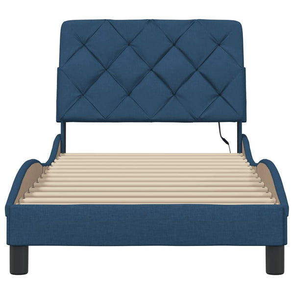 Bettgestell Blau 80x200 cm mit LED