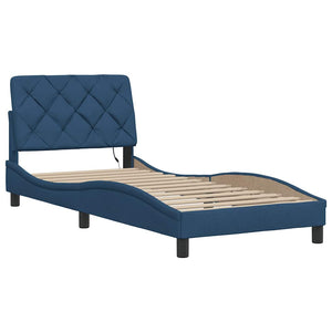 Bettgestell Blau 80x200 cm mit LED