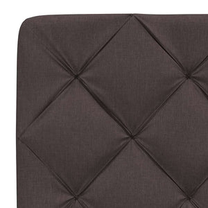 Bettgestell Dunkelbraun 90x190 cm mit LED
