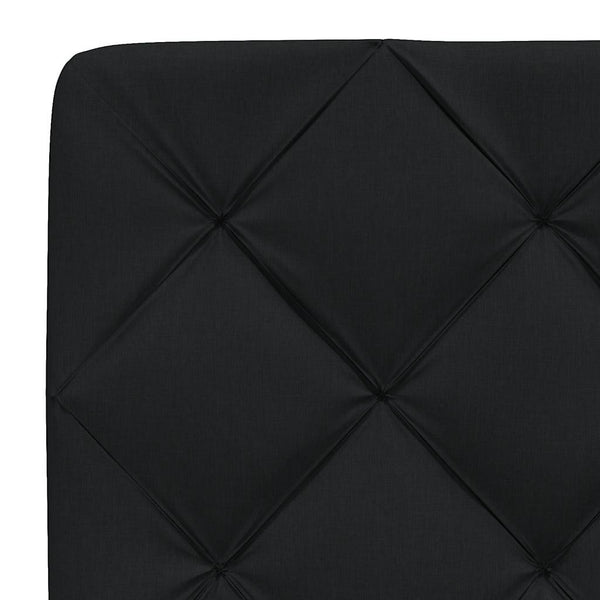 Bettgestell Schwarz 100x200 cm mit LED