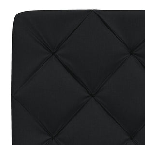 Bettgestell mit LED Schwarz 120x200 cm