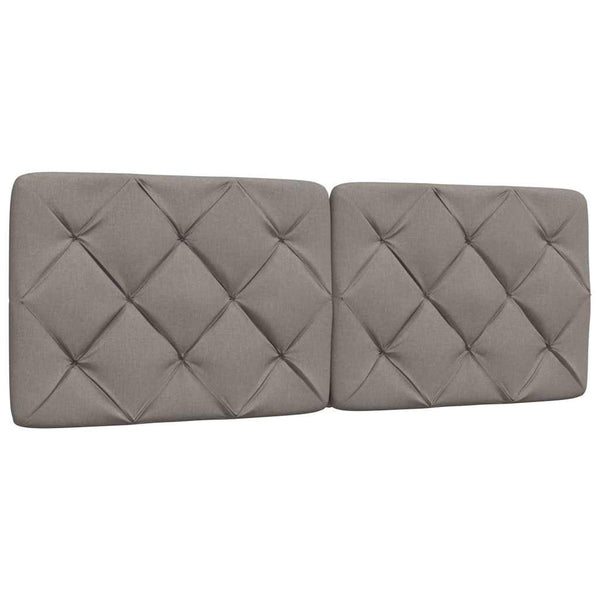 Bettgestell mit LED Taupe 120x200 cm