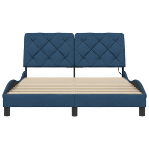 Bettgestell Blau 120x200 cm mit LED