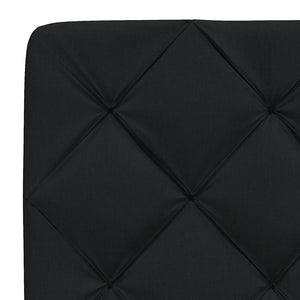 Bettgestell mit LED Schwarz 140x190 cm