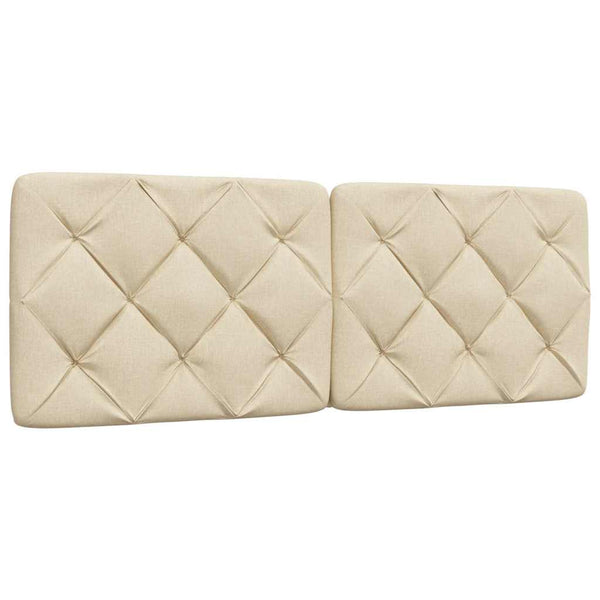 Bettgestell Creme mit LED 140x190 cm