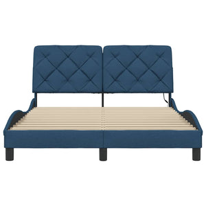 Bettgestell mit LED Blau 140x190 cm