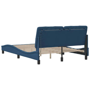 Bettgestell mit LED Blau 140x190 cm